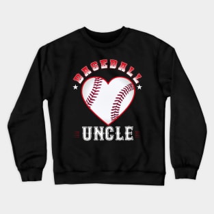 Uncle Baseball Team Family Matching Gifts Funny Sports Lover Player Crewneck Sweatshirt